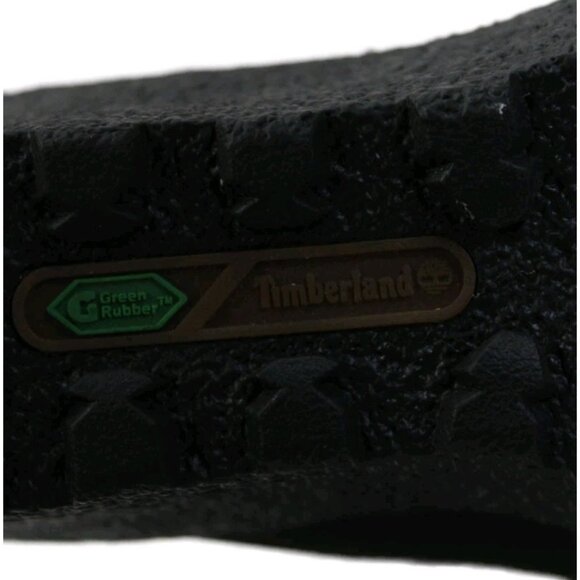 Timberland Amston Black Suede Wedge Heel Boots Womens Sz 7 Lace Up Ankle Booties - Picture 11 of 12